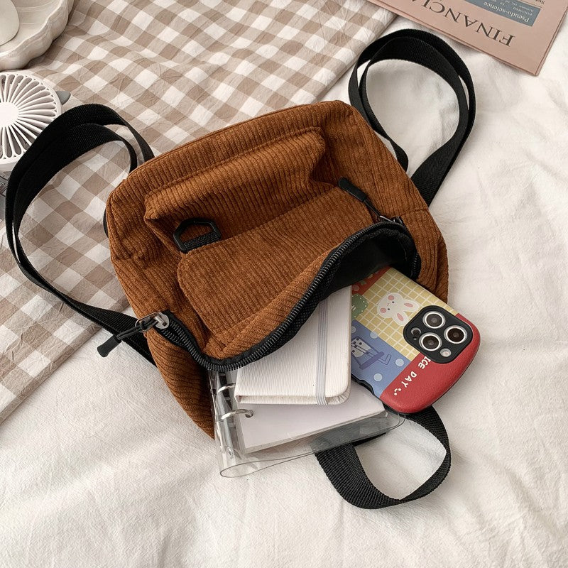 Mochila Mini de Pana para Mujeres
