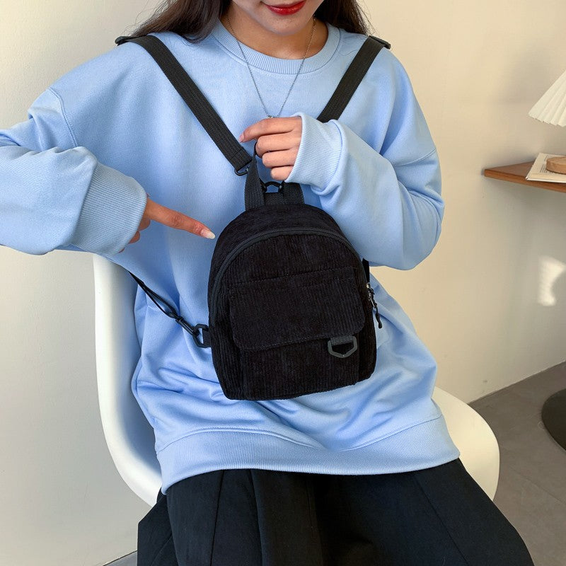 Mochila Mini de Pana para Mujeres