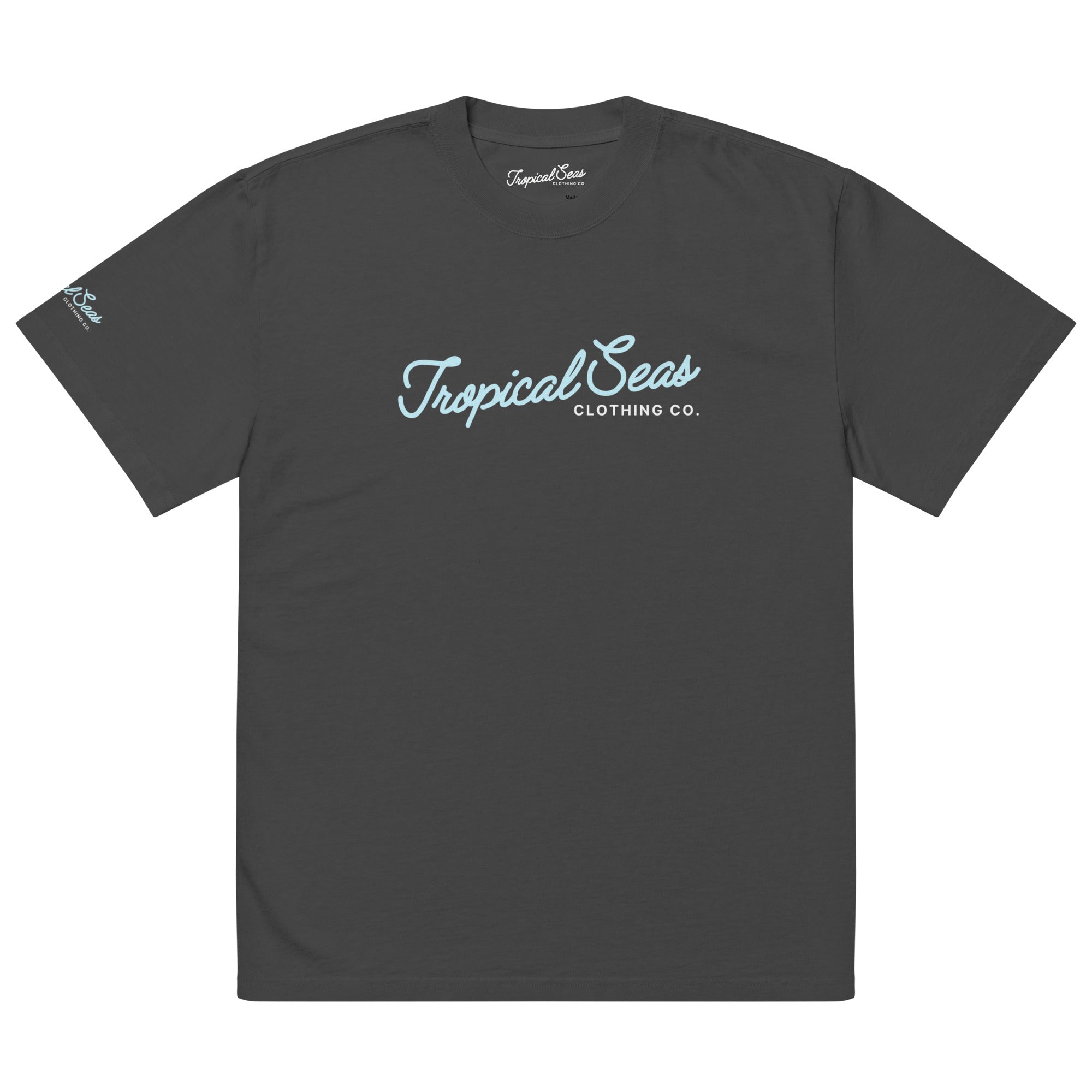 Camiseta de Gran Tamaño con Estampado Tropical