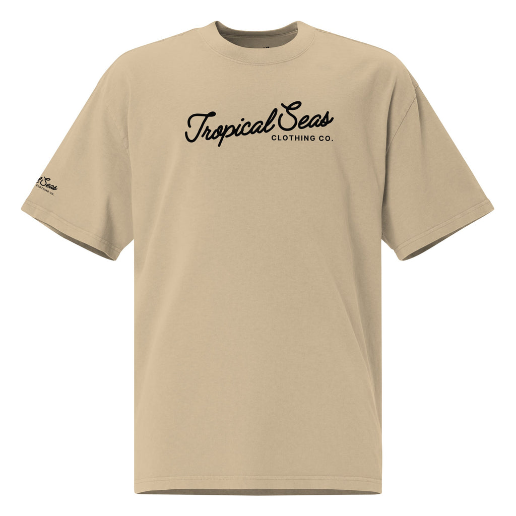 Camiseta de Gran Tamaño con Estampado Tropical