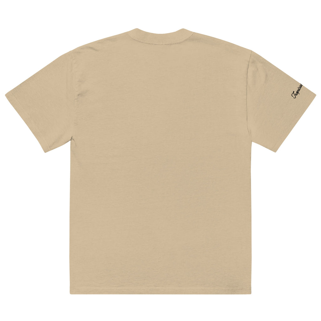 Camiseta de Gran Tamaño con Estampado Tropical