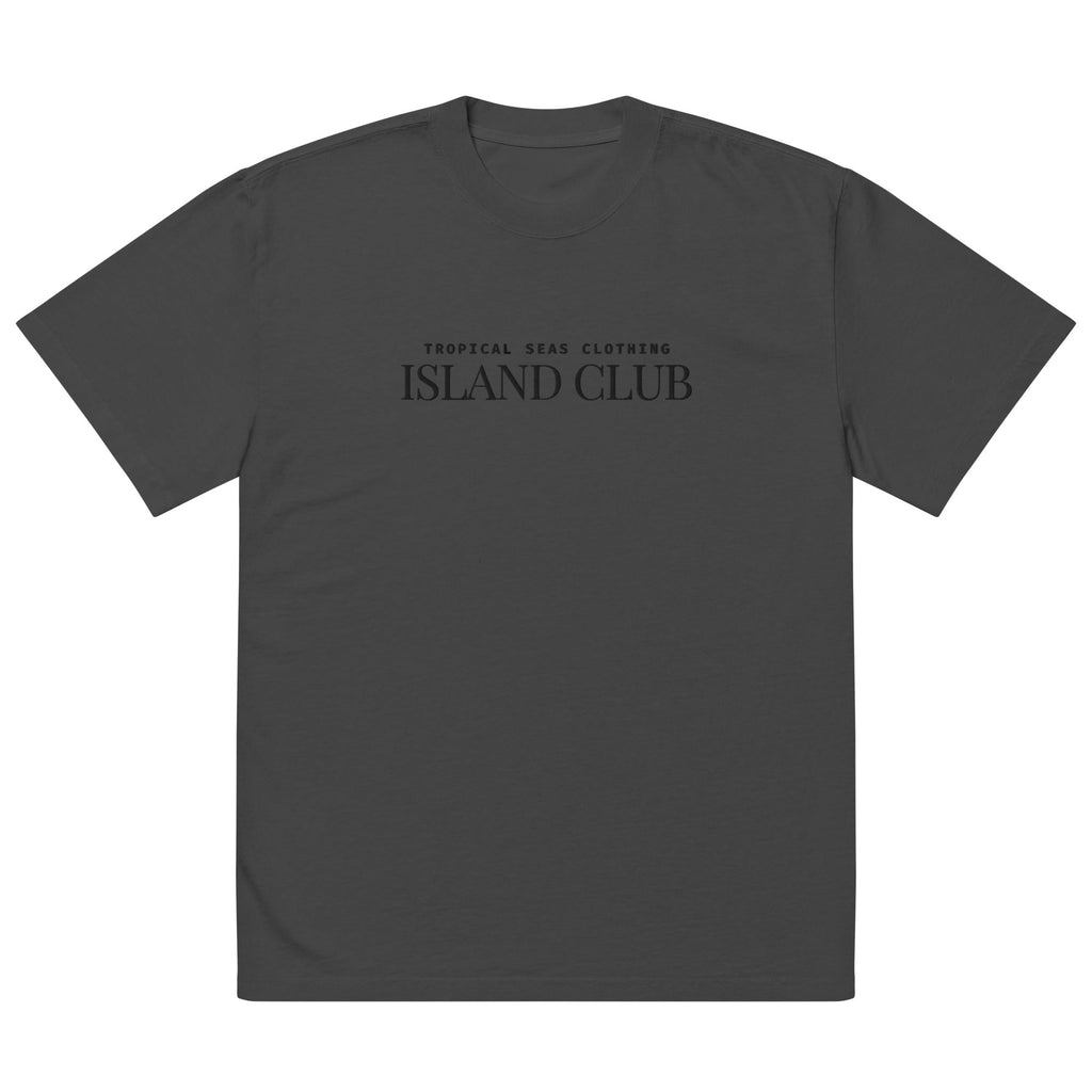 Camiseta holgada tropical desgastada