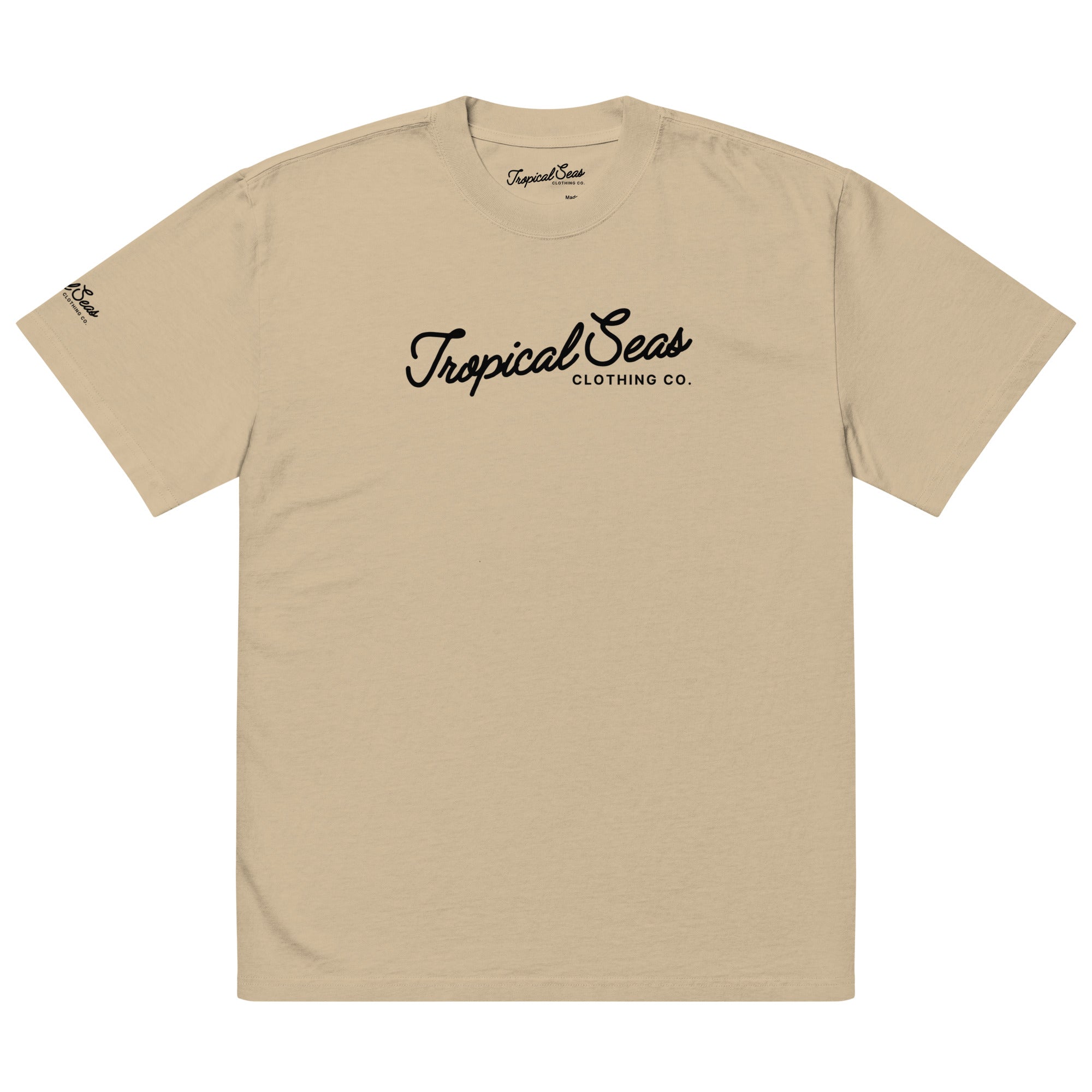 Camiseta de Gran Tamaño con Estampado Tropical