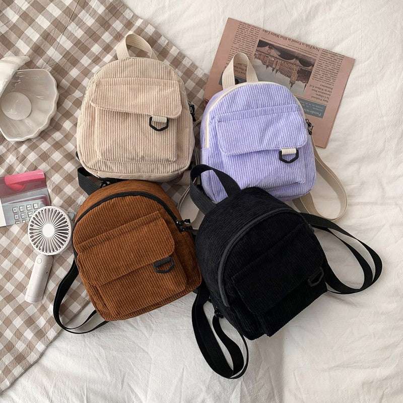 Mochila Mini de Pana para Mujeres