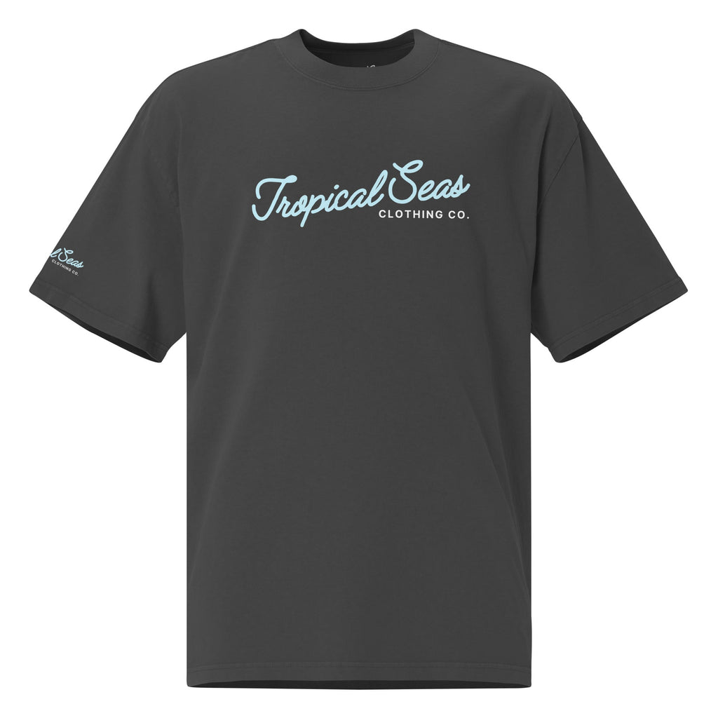 Camiseta de Gran Tamaño con Estampado Tropical