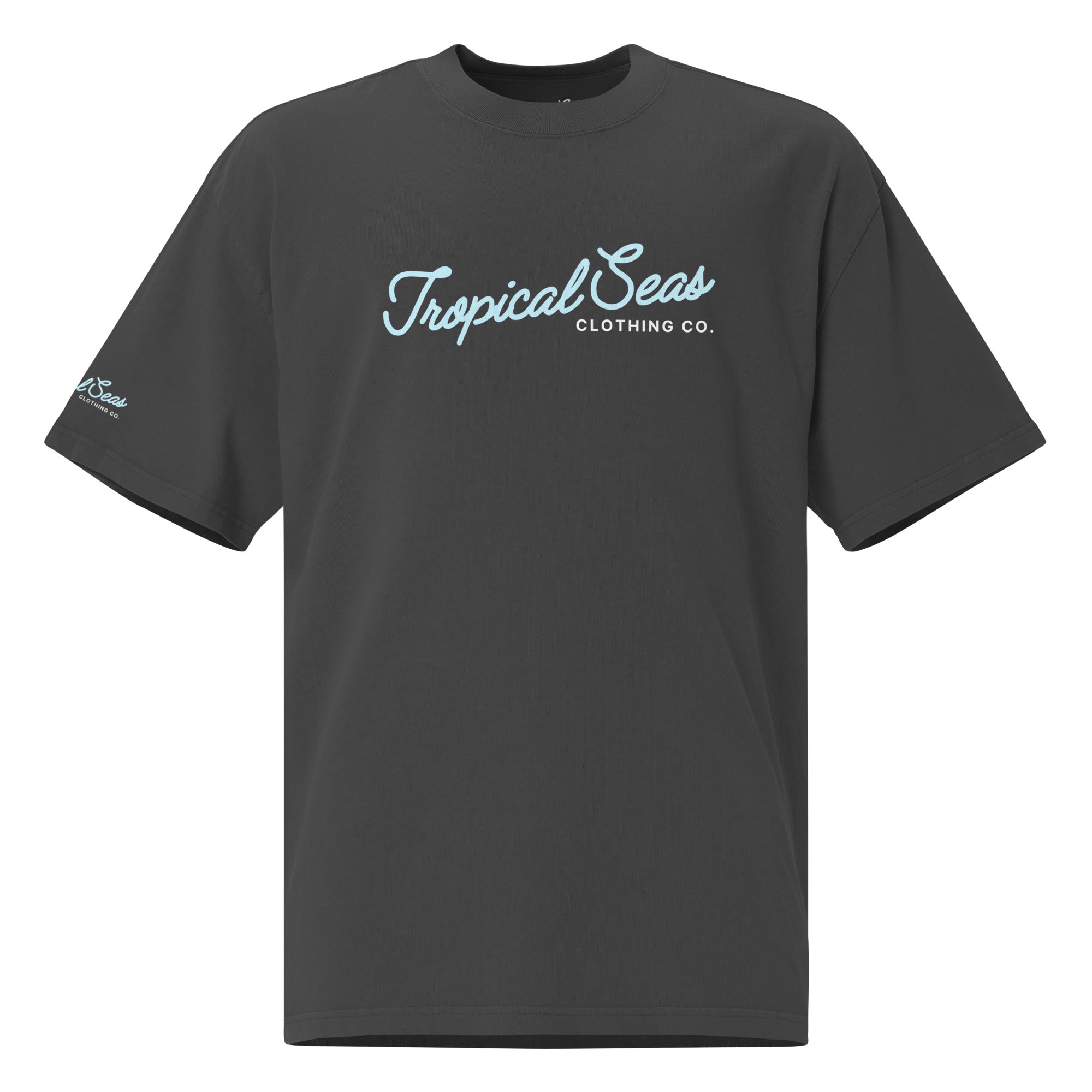 Camiseta de Gran Tamaño con Estampado Tropical