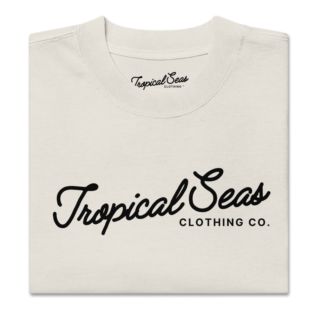 Camiseta de Gran Tamaño con Estampado Tropical
