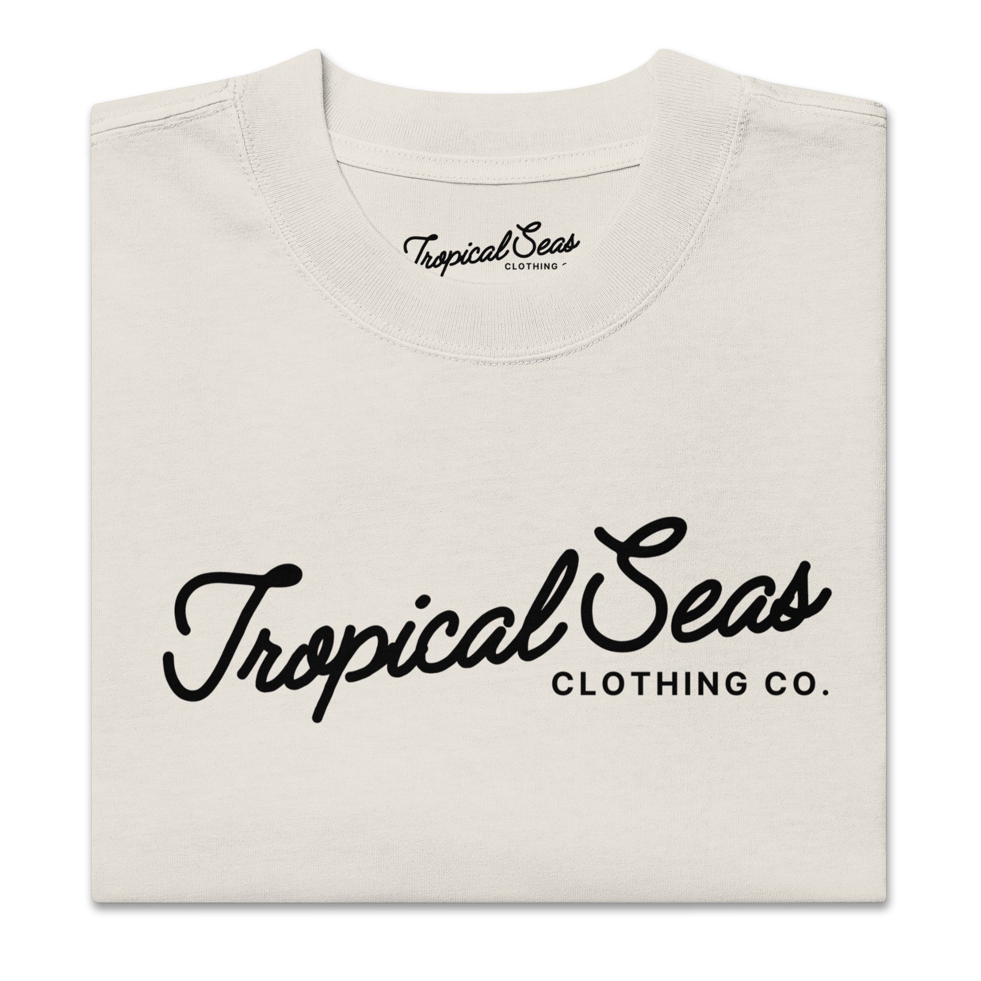 Camiseta de Gran Tamaño con Estampado Tropical