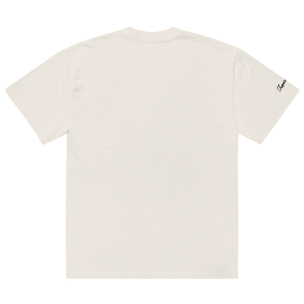 Camiseta de Gran Tamaño con Estampado Tropical