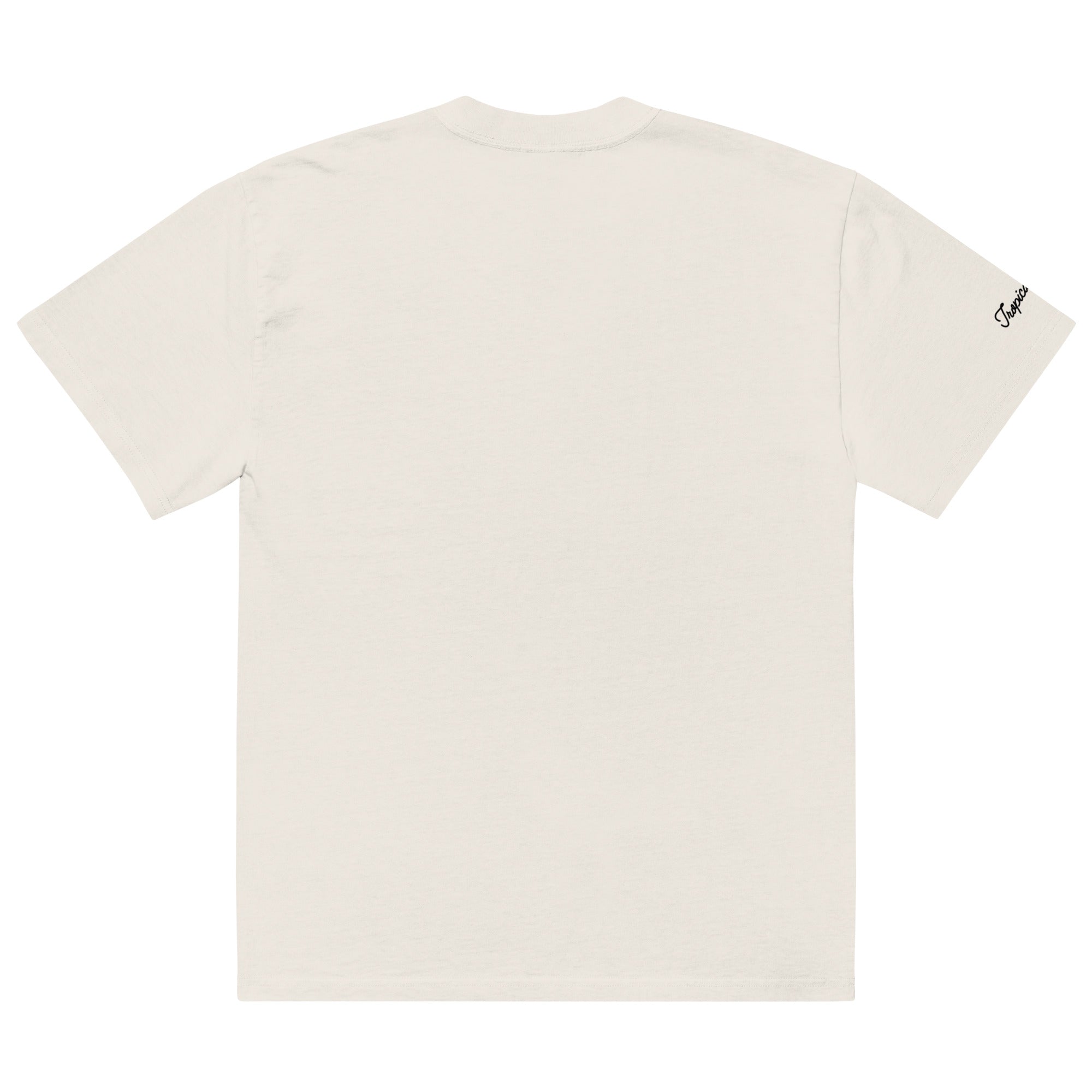 Camiseta de Gran Tamaño con Estampado Tropical
