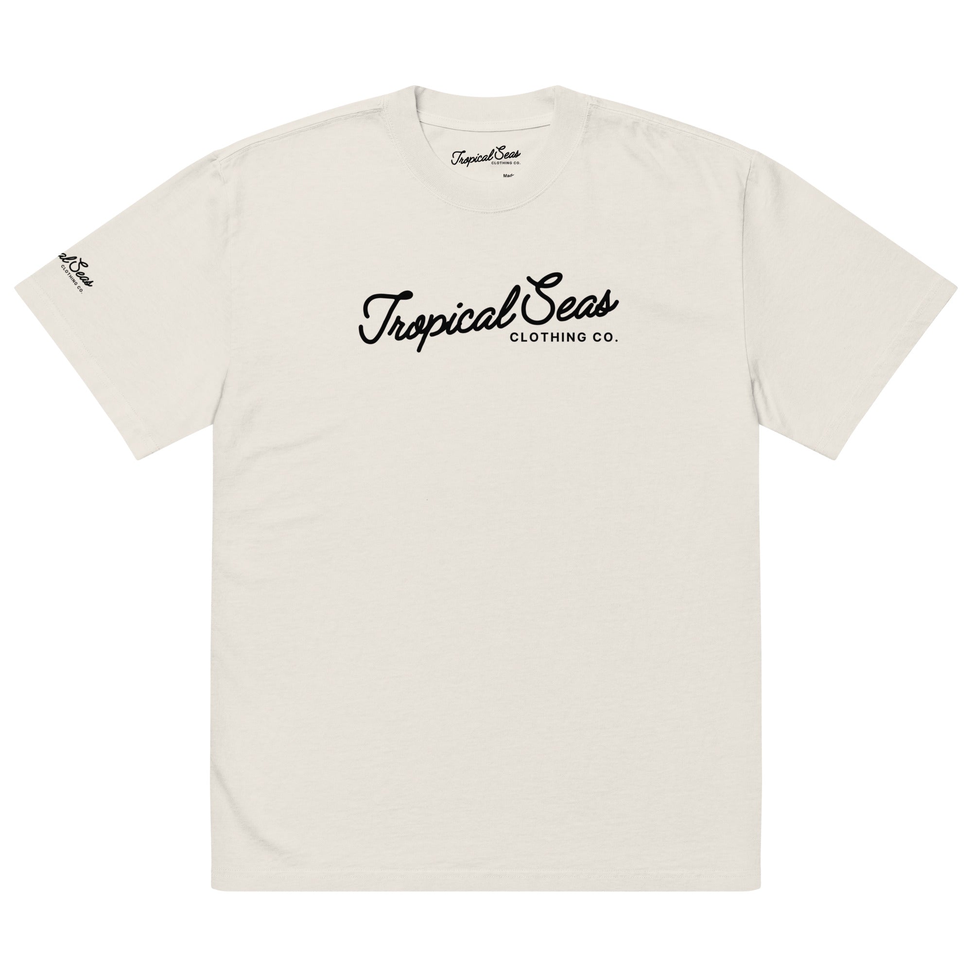 Camiseta de Gran Tamaño con Estampado Tropical