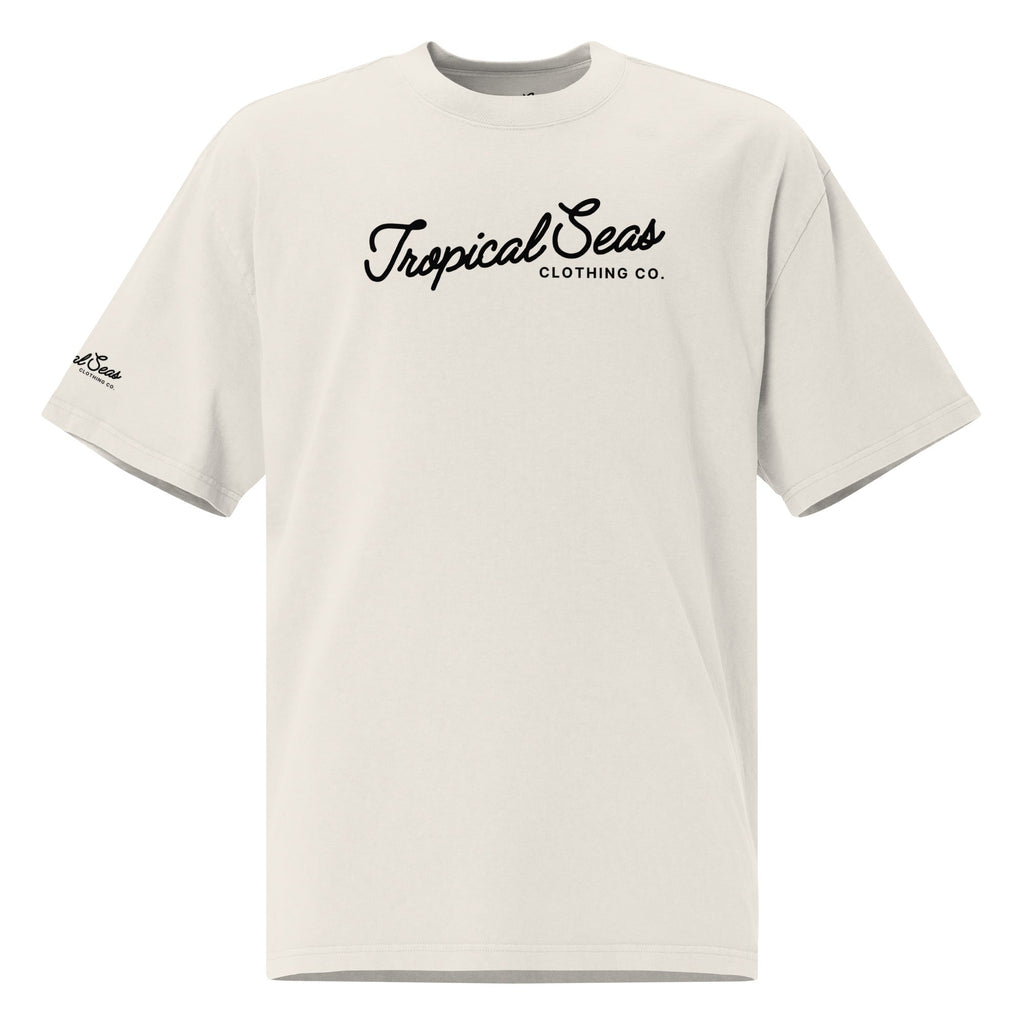 Camiseta de Gran Tamaño con Estampado Tropical