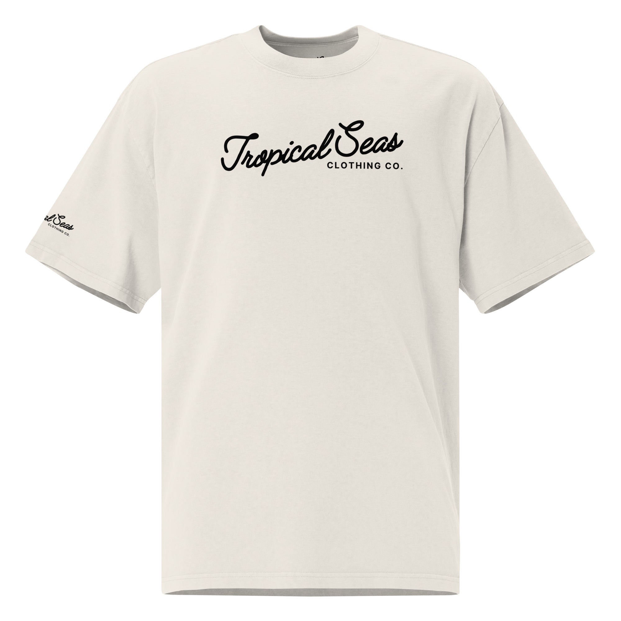 Camiseta de Gran Tamaño con Estampado Tropical